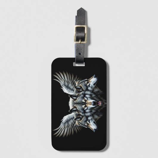 Guardian Wolves Bagagelabel (Voorkant (verticaal))