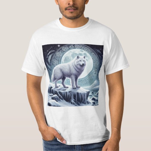 Guardianes del Ártico: Lobo Céltico T-shirt (Voorkant)