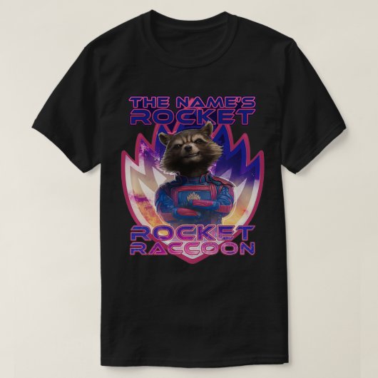 Guardians of the Galaxy 3 The Names Rocket Raccoon T-shirt (Design voorkant)