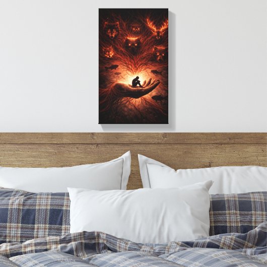 Guardians of the Inner Wild Canvas Afdruk (Insitu (Slaapkamer))