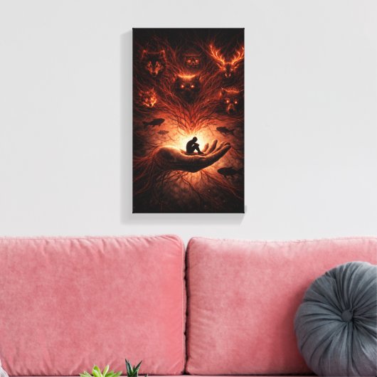 Guardians of the Inner Wild Canvas Afdruk (Insitu (Woonkamer))