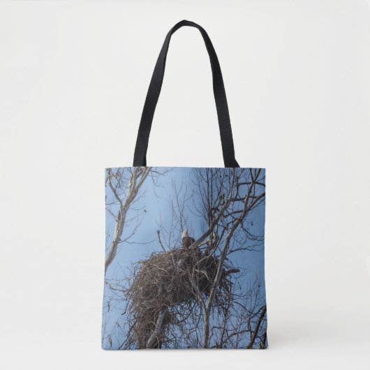 Guarding Eagle Tote Bag (Voorkant)