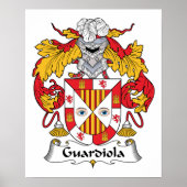 Guardiola Family Crest Poster (Voorkant)