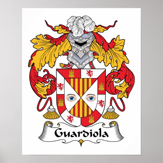 Guardiola Family Crest Poster (Voorkant)