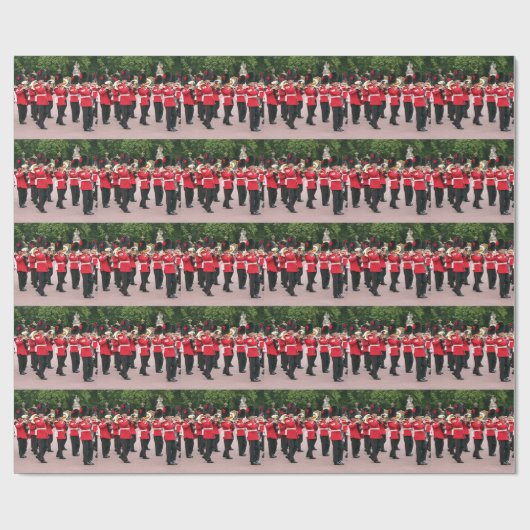 Guards Band, Buckingham Palace, Londen, Engeland Cadeaupapier (Vlak)