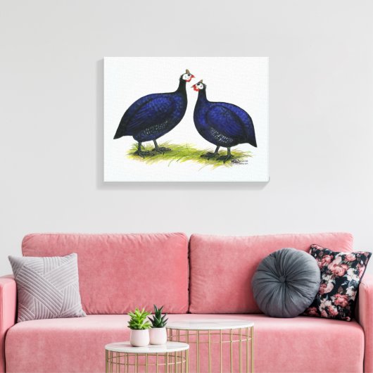 Guas Royal Paars Pair Canvas Afdruk (Insitu (Woonkamer))