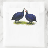 Guas Royal Paars Pair Rechthoekige Sticker (Tas)