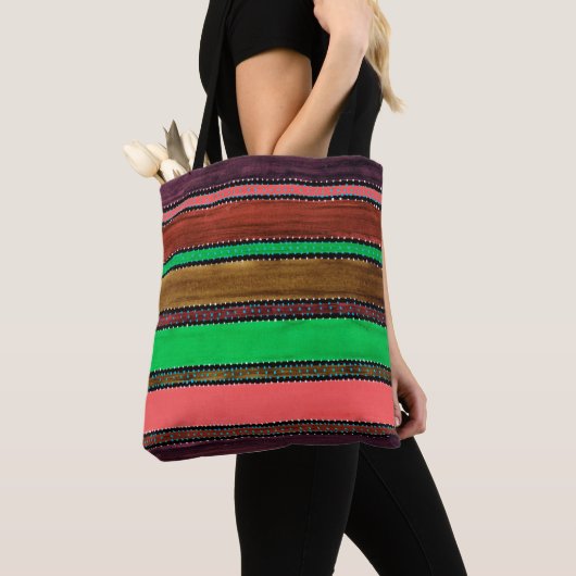 Guatamala Rainbow-Canvas tas (Dichtbij)