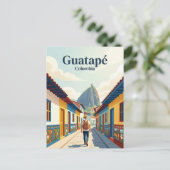 Guatapé Colombia Briefkaart (Staand voorkant)