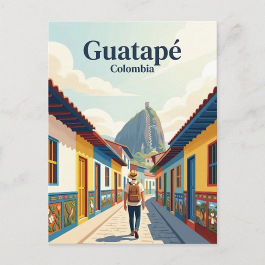 Guatapé Colombia Briefkaart (Voorkant)