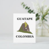 Guatape Colombia Custom Travel Briefkaart (Staand voorkant)