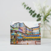 Guatapé, Colombia, Plazoleta de Los Zócalos Briefkaart (Staand voorkant)