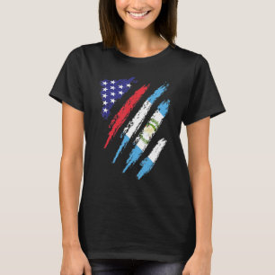 Guatemala Amerikaans geteelde vlag USA Patriot-erf T-shirt