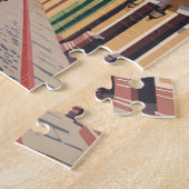 Guatemala Antigua Illustratie Reizen Art Vintage Legpuzzel (Zijkant)