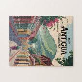 Guatemala Antigua Illustratie Reizen Art Vintage Legpuzzel (Horizontaal)