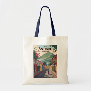 Guatemala Antigua Illustratie Reizen Art Vintage Tote Bag