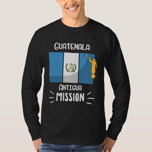 Guatemala Antigua Mormon LDS Mission Missionary T-shirt (Voorkant)