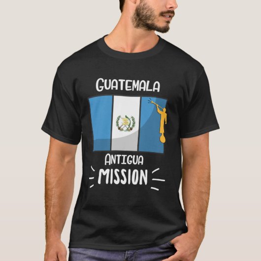 Guatemala Antigua Mormon LDS Mission Missionary T-shirt (Voorkant)