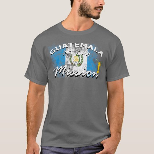 Guatemala Antigua Mormon LDS Mission Missionary T-shirt (Voorkant)
