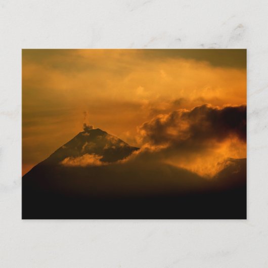Guatemala - Antigua sunset Briefkaart (Voorkant)