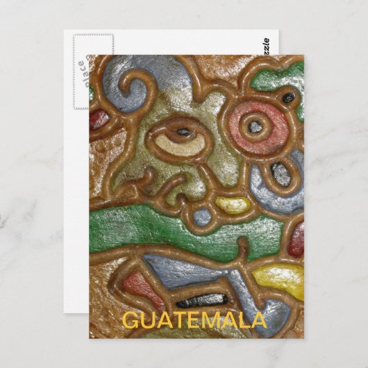 Guatemala Art Briefkaart (Voorkant / Achterkant)