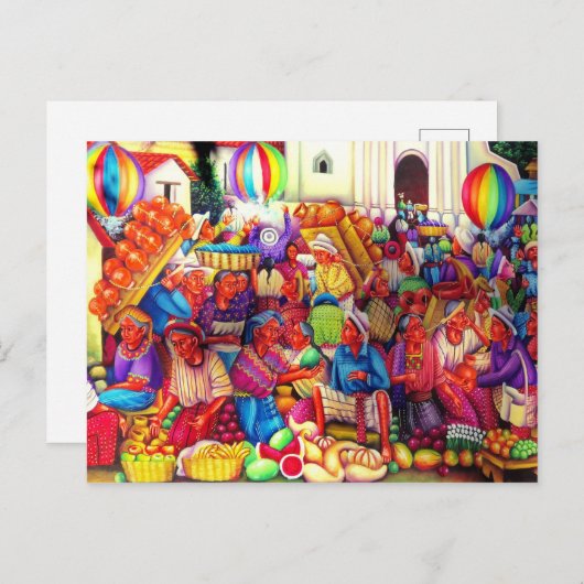 Guatemala Art Briefkaart (Voorkant / Achterkant)