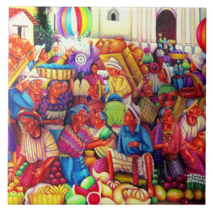 Guatemala Art Keramische Tegel Tegeltje