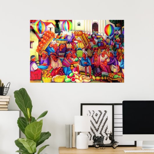 Guatemala Art Poster (Thuiskantoor)