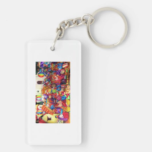 Guatemala Art Sleutelhanger (achterkant)