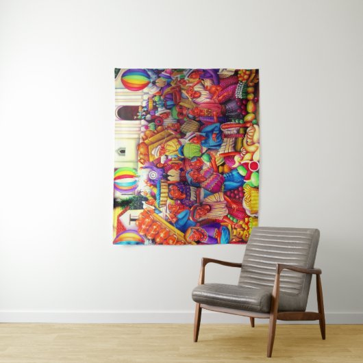 Guatemala Art Tapestry Wandkleed (In situ)