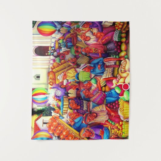 Guatemala Art Tapestry Wandkleed (Voorkant)