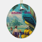 GUATEMALA, BANANERA IZABAL Retro poster Keramisch Ornament (Links)