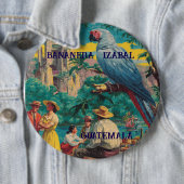 GUATEMALA, BANANERA IZABAL Retro poster Ronde Button 6,0 Cm (In situ)