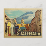 Guatemala Briefkaart Vintage Travel<br><div class="desc">Guatemala is ontworpen in Vintage Travel-stijl met de Santa Catalina Arch in Antigua.</div>