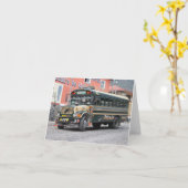 Guatemala Bus Wenskaart Kaart (Gele Bloem)