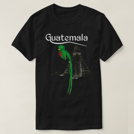 Guatemala Chapin Antigua Quetzal Tikal Peten Maya  T-shirt (Design voorkant)