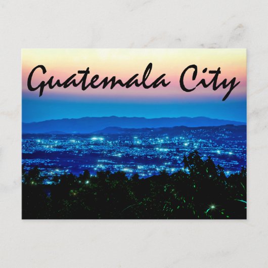 Guatemala City, Guatemala, Midden-Amerika bij sche Briefkaart (Voorkant)
