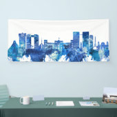 Guatemala City Guatemala Skyline Blue Spandoek (Beurs)