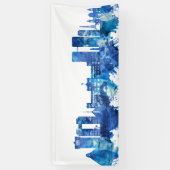 Guatemala City Guatemala Skyline Blue Spandoek (Verticaal)