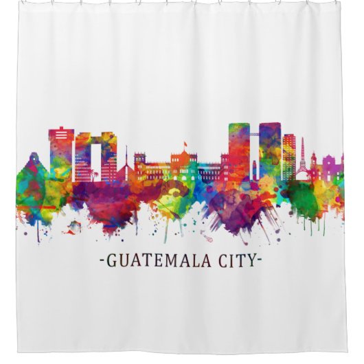 Guatemala City Guatemala Skyline Douchegordijn (Voorkant)