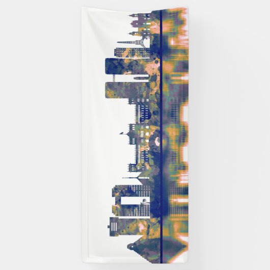 Guatemala City Skyline Spandoek (Verticaal)