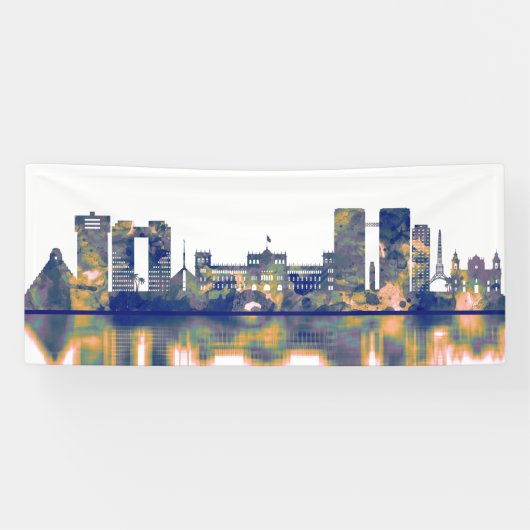Guatemala City Skyline Spandoek (Horizontaal)