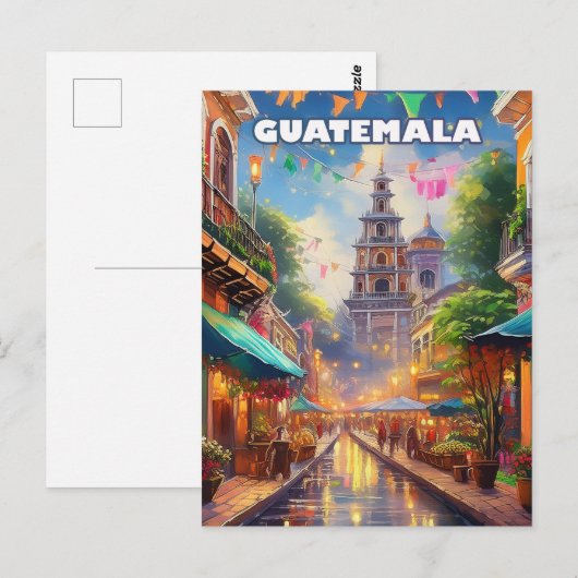 Guatemala Ciudad, tussen vulkanen en levend geheug Briefkaart (Voorkant / Achterkant)