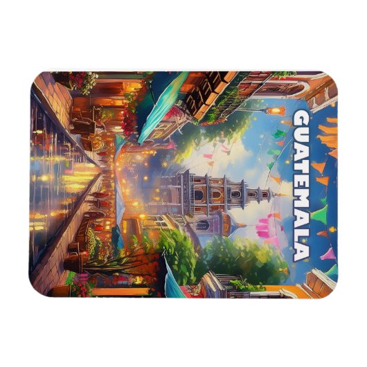 Guatemala Ciudad, tussen vulkanen en levend geheug Magneet (Horizontaal)