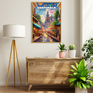 Guatemala Ciudad, tussen vulkanen en levend geheug Perfect Poster