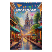 Guatemala Ciudad, tussen vulkanen en levend geheug Perfect Poster (Voorkant)