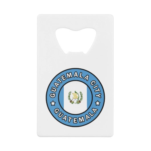 Guatemala Creditkaart Flessenopener (Voorkant)
