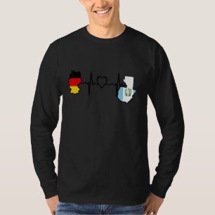Guatemala Duitsland Vlag Guatemalteeks Duits Harts T-shirt