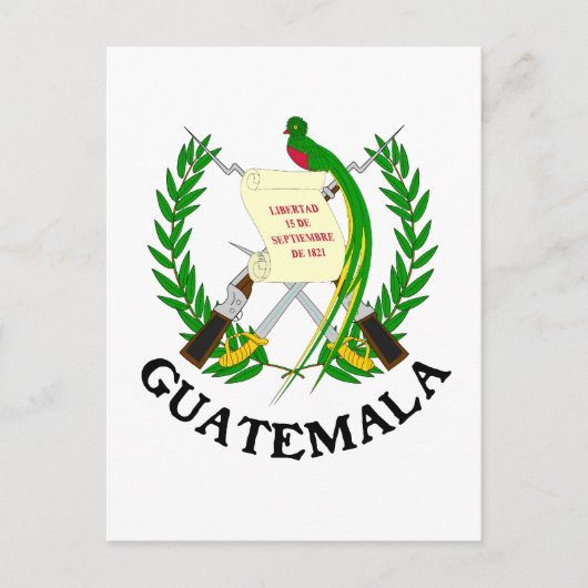GUATEMALA - embleem/vlag/wapen/symbool Briefkaart (Voorkant)