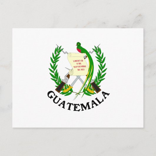 GUATEMALA - embleem/vlag/wapen/symbool Briefkaart (Voorkant)